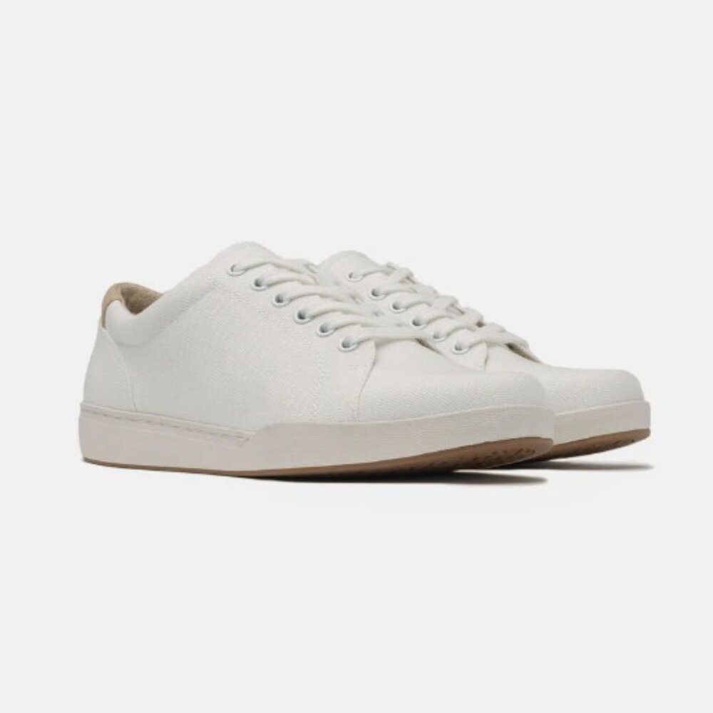 ABEO Encore Sneaker - White Canvas Size 8